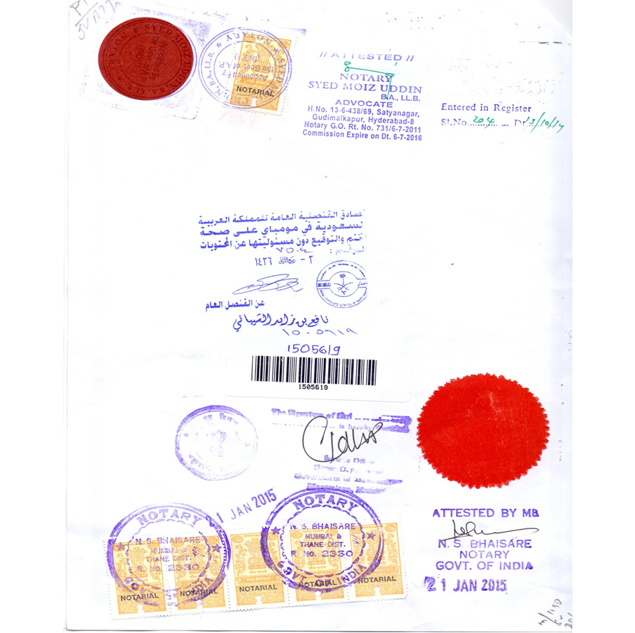 Saudi Attestation – Alsayeed Travels